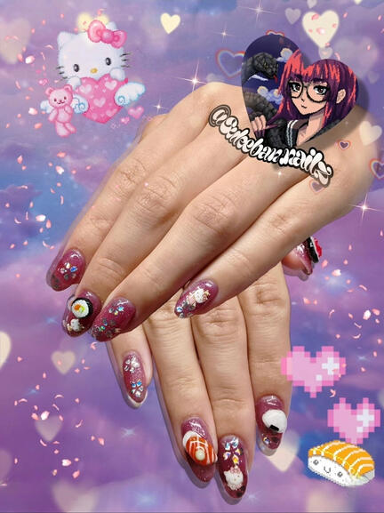 Builder Gel w/ 3D art